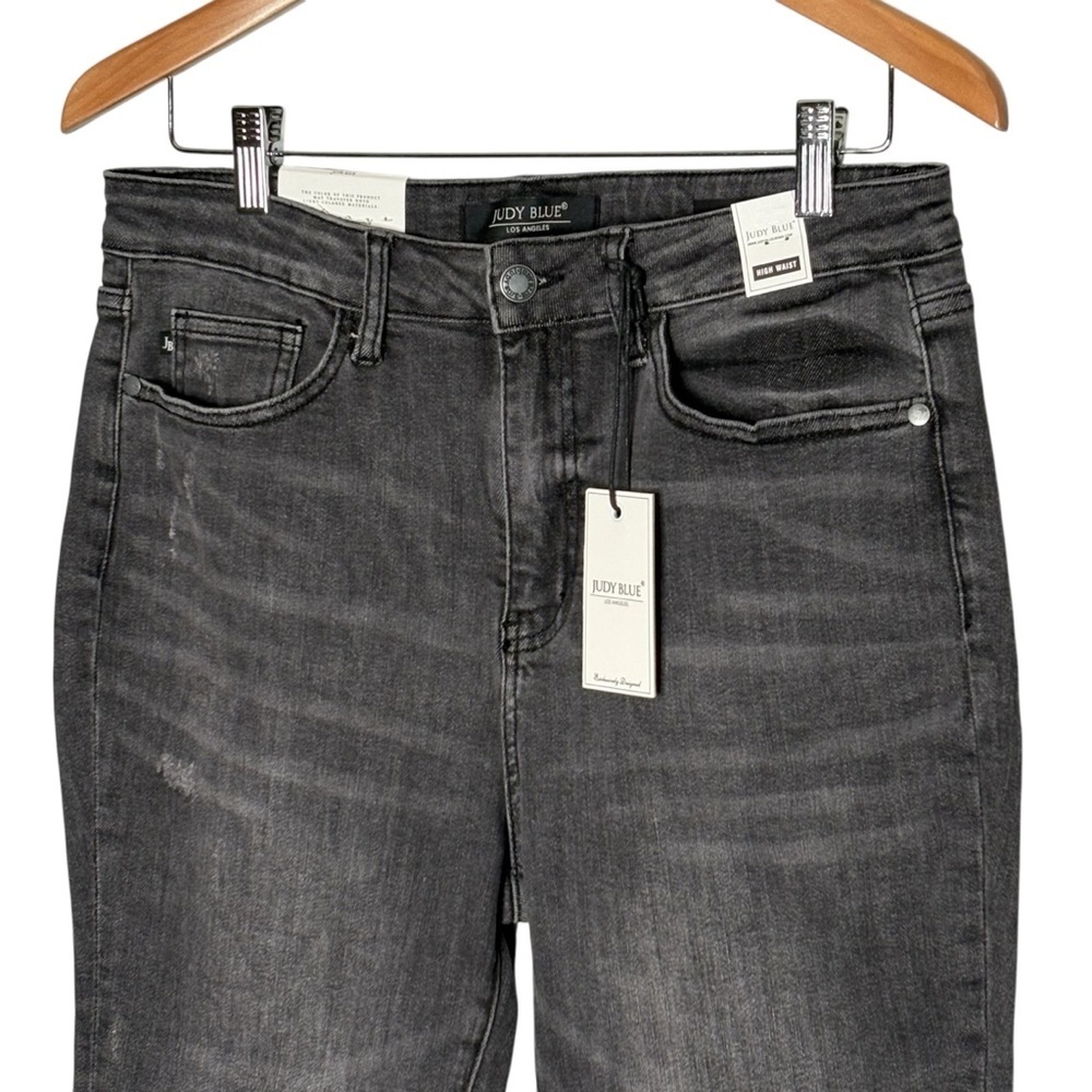 NWT Judy Blue High Rise Skinny Capri Jeans Gray Wash Size 30 Stretch 88238 - Picture 4 of 14